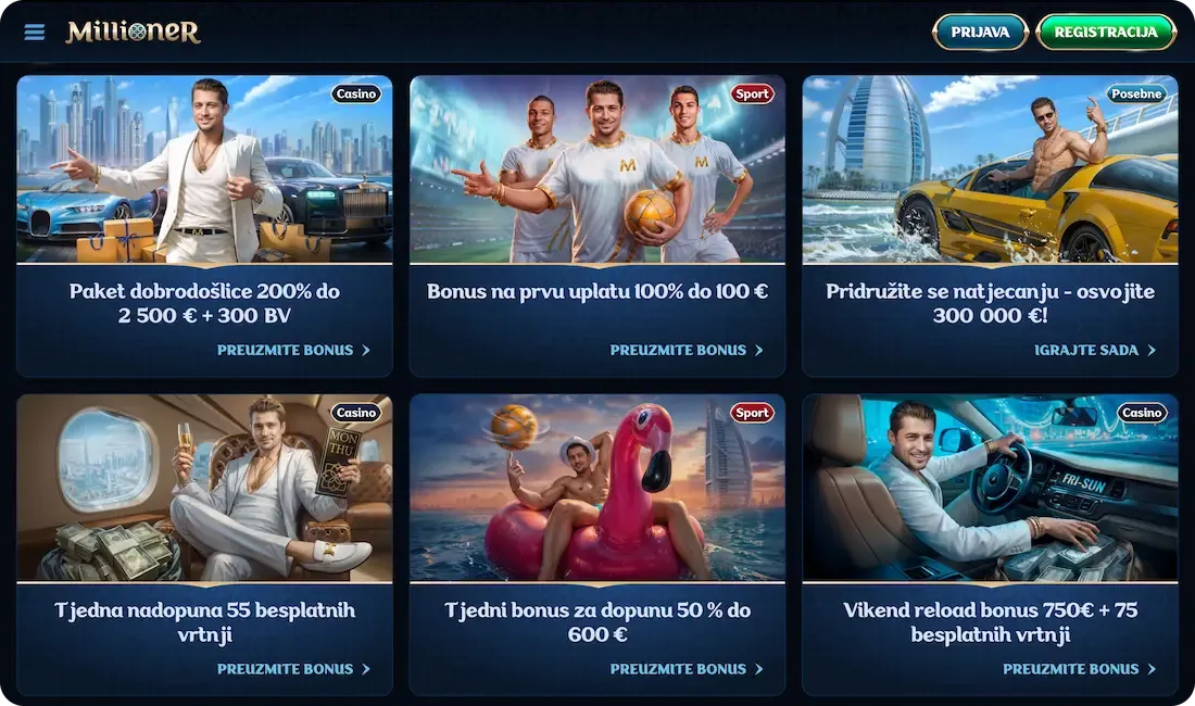 millioner casino bonus svi