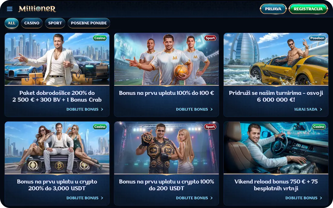 millioner casino bonus